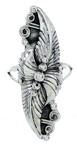 Southwest Sterling Silver Leaf Ring