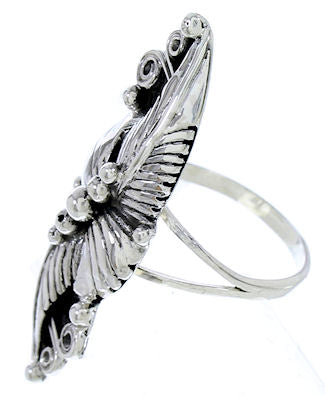 Southwest Sterling Silver Leaf Ring