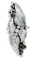 Genuine Sterling Silver Scalloped Leaf Ring