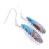 Native American Village Design Multicolor And Silver Earrings EX31665