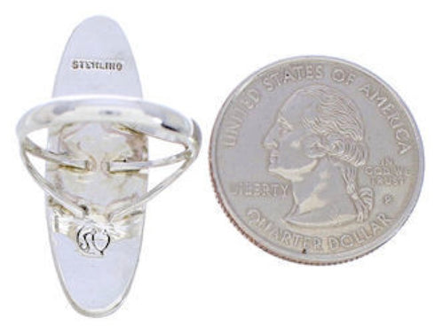 Inlay Turquoise Southwest Silver Jewelry Ring Size 7-3/4 YX33704