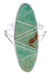 Turquoise Southwest Genuine Silver Ring Size 8-3/4 YX33717