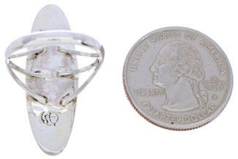 Genuine Silver Southwest Turquoise Inlay Ring Size 5-1/4 YX33728