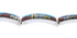 Multicolor Native American Design Southwest Link Bracelet EX28404
