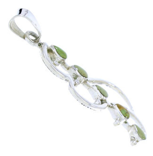 Southwest Turquoise Sterling Silver Jewelry Pendant BW74537