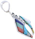 Southwest Sterling Silver Bear Multicolor Pendant GS74708