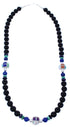 Multicolor Sterling Silver Navajo Bead Necklace GS74978