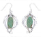 Sterling Silver Southwest Jewelry Turquoise Hook Earrings BW74796