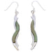 Sterling Silver Turquoise Inlay Jewelry Hook Dangle Earrings BW74826