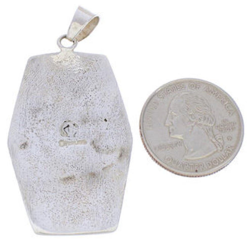 Sterling Silver Turquoise Jewelry Southwestern Pendant MW75162