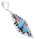Southwest Sterling Silver Multicolor Pendant GS75185