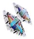 Multicolor Silver Southwest Post Earrings GS75043