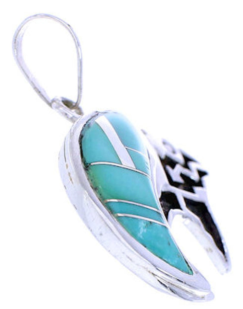 Bear Arrow Turquoise Silver Jewelry Slide Pendant MW74917