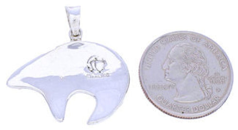 Multicolor Southwestern Sterling Silver Bear Arrow Pendant MW74934