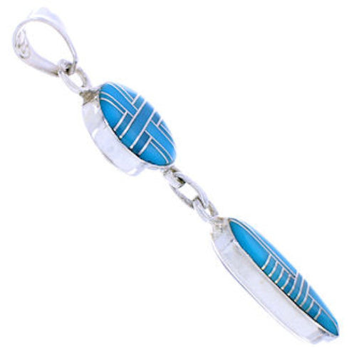 Native American or Pueblo Design Multicolor Reversible Pendant MW75028