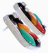 Whiterock Sterling Silver Multicolor Inlay Post Earrings RS75469