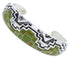 Sterling Silver Southwestern Turquoise Inlay Cuff Bracelet MX27170