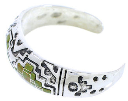 Sterling Silver Southwestern Turquoise Inlay Cuff Bracelet MX27170