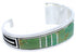 Turquoise Southwestern Feather Jewelry Silver Cuff Bracelet MX27315