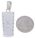 Silver Southwest Turquoise Inlay Pendant FX30921