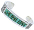 Turquoise Inlay And Genuine Sterling Silver Cuff Bracelet EX27793