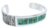Turquoise Inlay And Genuine Sterling Silver Cuff Bracelet EX27793