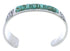 Turquoise Inlay And Genuine Sterling Silver Cuff Bracelet EX27793