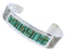 Southwestern Turquoise Inlay Sterling Silver Cuff Bracelet EX27798