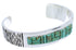 Southwestern Turquoise Inlay Sterling Silver Cuff Bracelet EX27798