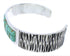 Sterling Silver Turquoise Southwest Jewelry Cuff Bracelet EX27813