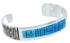 Turquoise Southwest Sterling Silver Cuff Bracelet Jewelry EX27822
