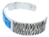 Turquoise Southwest Sterling Silver Cuff Bracelet Jewelry EX27822