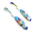 Multicolor Southwest Sterling Silver Post Dangle Earrings GS75657