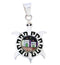 Turtle Native American or Pueblo Design Multicolor Pendant MW75786
