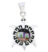 Turtle Native American or Pueblo Design Multicolor Pendant MW75786