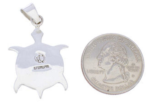 Turtle Native American or Pueblo Design Multicolor Pendant MW75786