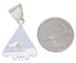 Silver Multicolor Native American or Pueblo Design Pendant MW75789