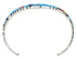 Southwestern Multicolor Sterling Silver Cuff Bracelet Jewelry EX27350