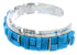 Southwest Turquoise Sterling Silver Cuff Bracelet Jewelry EX27435