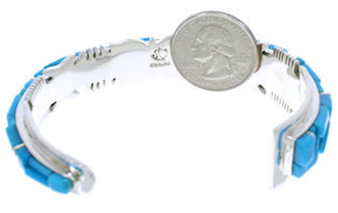 Southwest Turquoise Sterling Silver Cuff Bracelet Jewelry EX27435