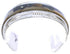 Multicolor Native American Village Design Silver Cuff Bracelet MW75554