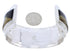 Multicolor Native American Village Design Silver Cuff Bracelet MW75554