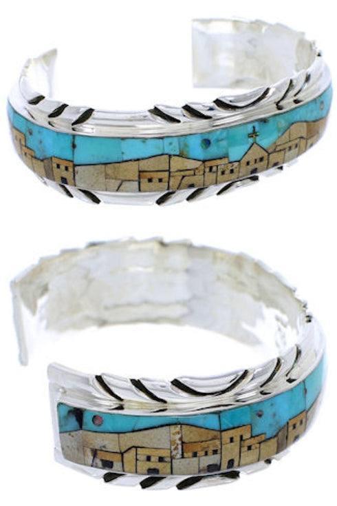 Multicolor Jewelry Native American Design Cuff Bracelet MW75560