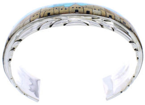 Multicolor Jewelry Native American Design Cuff Bracelet MW75560