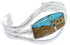 Multicolor Reversible Native American Design Cuff Bracelet MW75638