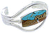 Multicolor Reversible Native American Design Cuff Bracelet MW75640