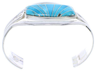 Multicolor Reversible Native American Design Cuff Bracelet MW75640