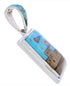 Southwest Native American Design Multicolor Reversible Pendant EX29493