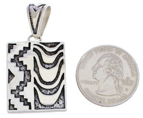Southwest Native American Design Multicolor Reversible Pendant EX29493
