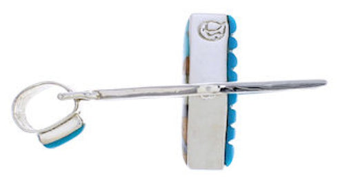 Southwest Multicolor Native American Design Reversible Pendant EX29497